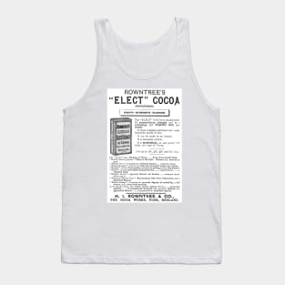 Rowntree's "Elect" Cocoa - 1891 Vintage Advert Tank Top